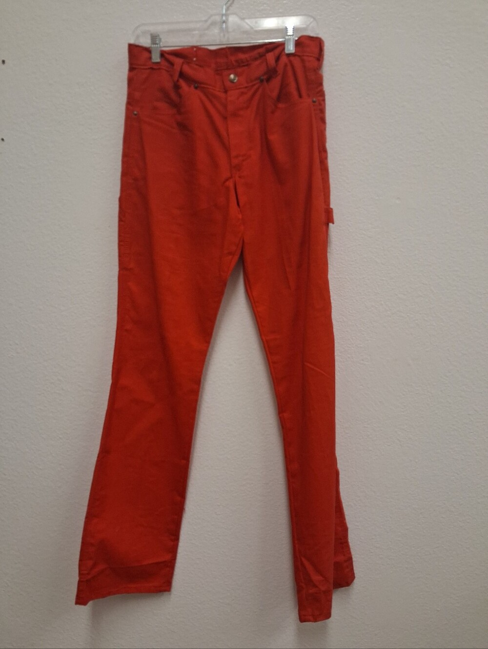 Vintage Ely Cattleman Carpenter Pants Mens 30x34 Red Twill